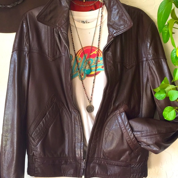 🍂🍁🍂 GOLDEN STATE GENUINE LEATHER JACKET!! - Picture 2 of 16